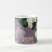 Orchid dunkle Lavendel Wasserfarbe. Kaffeetasse (Mittel)