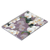 Orchid dunkle Lavendel Wasserfarbe. Notizblock (Linke Seite)