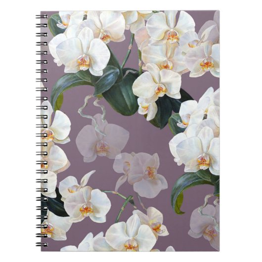 Orchid dunkle Lavendel Wasserfarbe. Notizblock (Vorderseite)