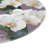 Orchid dunkle Lavendel Wasserfarbe. Schneidebrett (Ecke)