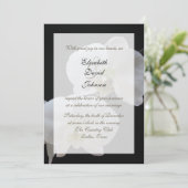 Orchid Ehe Empfang nur Einladung Hochzeit (Stehend Vorderseite)
