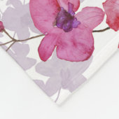 Orchid: Einmalige rote Schönheit. Fleecedecke (Ecke)