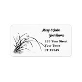 Orchid Elegance Adressaufkleber (Vorne)