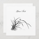 Orchid Elegance Einladung (Vorne/Hinten)