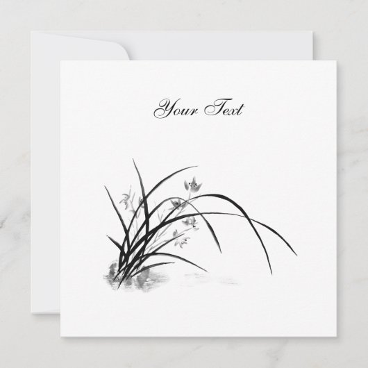 Orchid Elegance Einladung (Vorderseite)