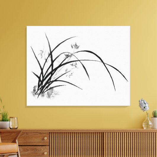 Orchid Elegance Leinwanddruck (Insitu (Wohnzimmer))