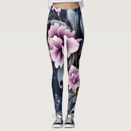 Orchid Elegance: Petals in Harmonie Leggings