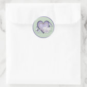 Orchid Elegance Runder Aufkleber (Tasche)
