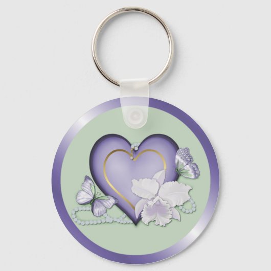 Orchid Elegance Schlüsselanhänger (Vorderseite)