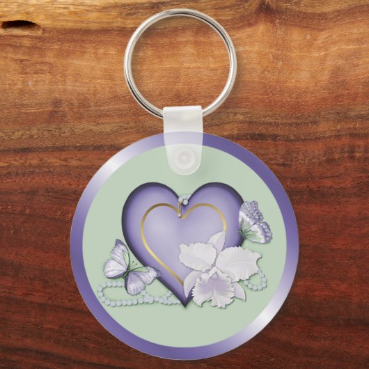 Orchid Elegance Schlüsselanhänger (Vorderseite)
