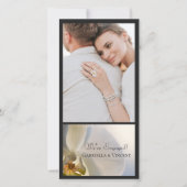 Orchid Elegance Wedding Verlobung Ankündigung (Vorderseite)