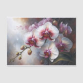 Orchid Elegano Floral Entdeckungsreise Seidenpapier (Vorderseite)