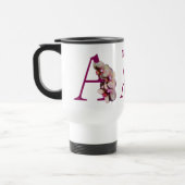 Orchid Elegant Monogram Initial A Your Name Reisebecher (Links)