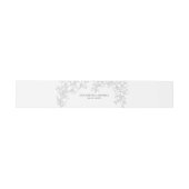 Orchid Elevated White Formal Traditional Wedding Einladungsbanderole (Flach)