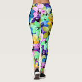 Orchid Extravaganza Wasserfarbe, Leggings (Rückseite)