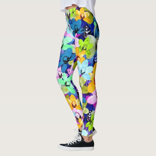 Orchid Extravaganza Wasserfarbe Leggings (Links)