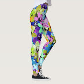 Orchid Extravaganza Wasserfarbe Leggings (Rechts)