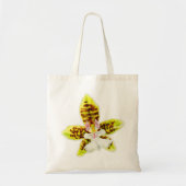 Orchid Fine Art Limone grüne Blume Tasche (Vorne)
