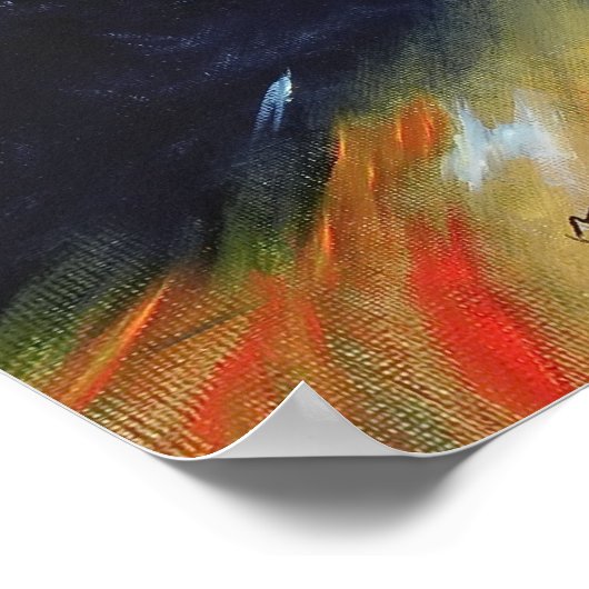 Orchid Fire Poster (Ecke)