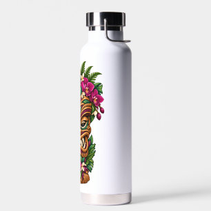 Orchid-Flamme-Tiki-Maske Trinkflasche