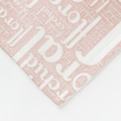 Orchid Floral Blossom Word Cloud Fleecedecke (Ecke)