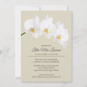 Orchid floral Gedenkfeier Einladung (Vorderseite)