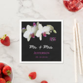 Orchid Floral Wedding Paper Napkins Serviette (Beispiel)