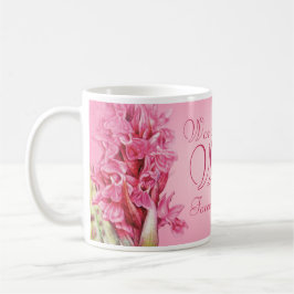 Orchid florale Kunst Wunderbare Ehefrau Rosa Tasse