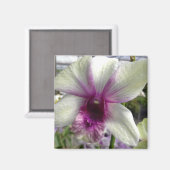 Orchid Flower Magnet (Vorderseite/Rückseite)