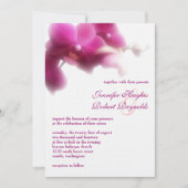 Orchid förmliche Einladung zur Hochzeit (Vorderseite)