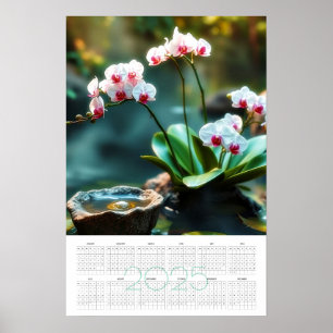 Orchid garden 2025 Kalender Poster