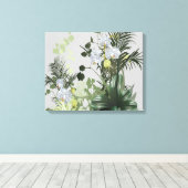 Orchid Garden Floral Leinwanddruck (Insitu (Holzboden))