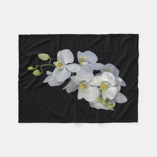 Orchid Garland Fleece Blanket (Vorderseite (Horizontal))
