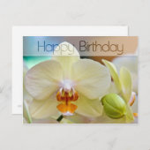 Orchid - Geburtstagskarte Postkarte (Vorne/Hinten)