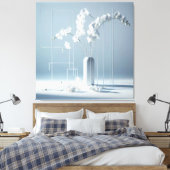 Orchid Geometry Leinwanddruck (Insitu (Schlafzimmer))