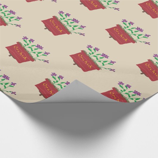 Orchid Geschenkpapier (Ecke)