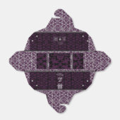 Orchid Grey Chinese Brocade Wedding Geschenkschachtel (Ungefaltet)