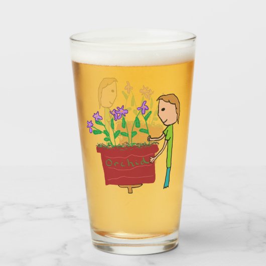 Orchid Growing Glas (Vorne (Gefüllt))