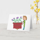 Orchid Growing Karte (Gelbe Blume)