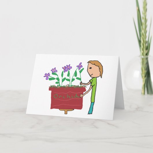 Orchid Growing Karte (Vorderseite)