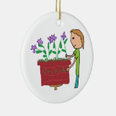 Orchid Growing Keramik Ornament (Rechts)