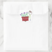 Orchid Growing Quadratischer Aufkleber (Tasche)