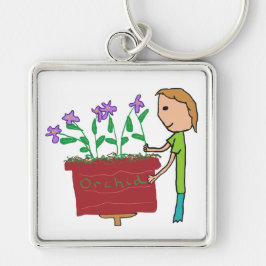 Orchid Growing Schlüsselanhänger