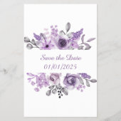 Orchid Guess Who Brautparty Spielkarte Flyer (Hinten)