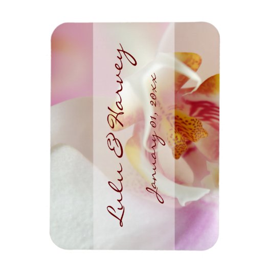 Orchid Heart Magnet (Vertikal)