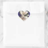 Orchid Herz-Aufkleber (Tasche)