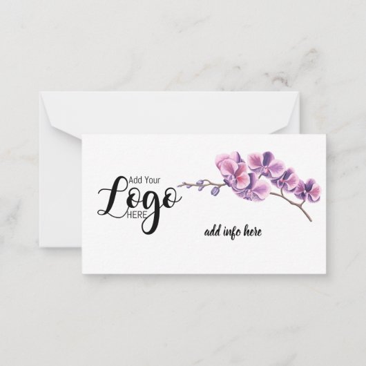 Orchid immer an weiße Blume Karten erinnern (Rückseite)