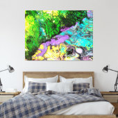 "Orchid in blooms #3",abstract, psychedelic Leinwanddruck (Insitu (Schlafzimmer))