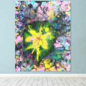 "Orchid In Blooms", abstract, psychedelic Leinwanddruck (Insitu (Holzboden))