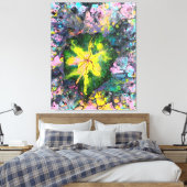 "Orchid In Blooms", abstract, psychedelic Leinwanddruck (Insitu (Schlafzimmer))